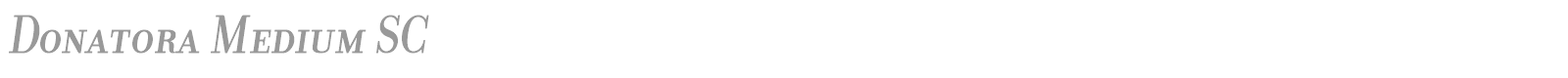 Donatora Medium SC font preview
